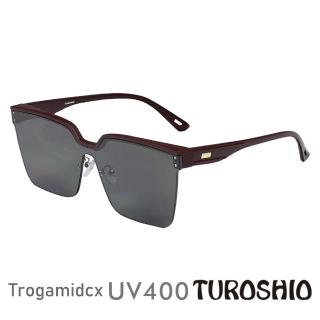 【Turoshio】太空尼龍太陽眼鏡 未來影廳新潮半框 馬丁紅 2362 C4(太陽眼鏡 尼龍鏡片)