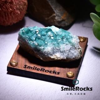 【SmileRocks 石麥】石麥水晶原礦 綠螢石帶圍岩原礦No.6204240591(SmilePad 9X9底板)