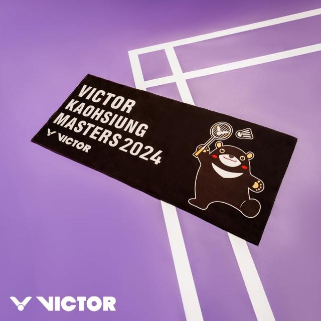 【VICTOR 勝利體育】2024高雄大師賽紀念毛巾(C-VKO24 C黑)