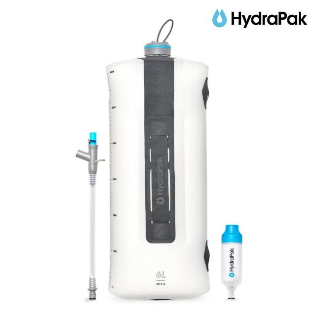 【HydraPak】Seeker+Filter 6L 摺疊儲水袋+濾水器 / 透明(背包旅行、露營、野外求生)