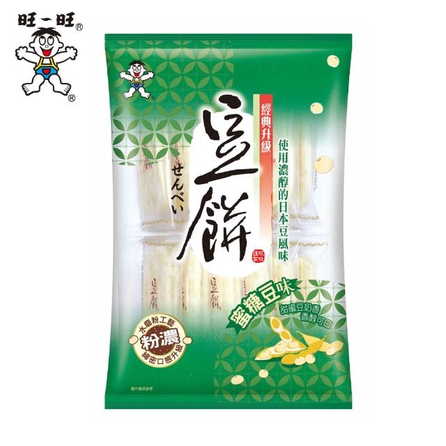 【旺旺】豆餅-蜜糖豆味72G(2枚x12袋 米果)