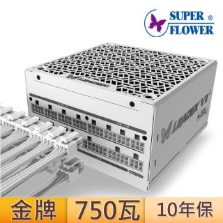 【SUPERFLOWER 振華】LEADEX VII Gold 750W 白色(白殼白線/ATX3.0/PCI5.0/750瓦/金牌全模/10年保固)