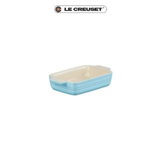 【Le Creuset】瓷器長方烤盤18cm(亮藍)