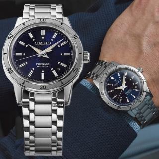 【SEIKO 精工】最新PRESAGE系列Style 60s復古機械錶鋼藍面39.5㎜款 SK004(SRPL07J1/4R35-06H0B)