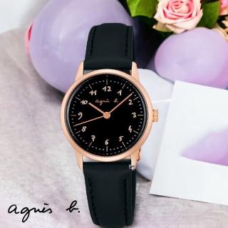 【agnes b.】marcello系列 經典時標 女錶 手錶 指針錶 禮物(VJ21-KES0K.BH8065J1)