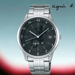 【agnes b.】法國時尚 簡約 腕錶 手錶 男錶(VJ52-00A0D.BP9001J1)