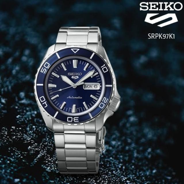 【SEIKO 精工】精工五號 5 Sports 潛水風機械錶 42.5mm(SRPK97K1/4R36-16D0B-SK027)