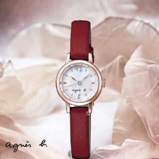 【agnes b.】marcello系列 小錶徑 手錶 女錶 指針錶 禮物(VC01-KVS0R.BX2010X1)