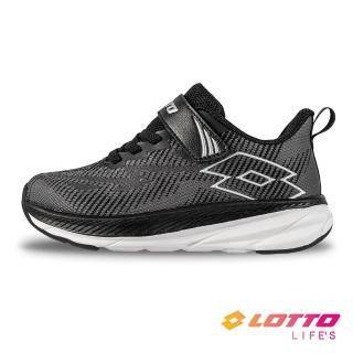 【LOTTO】童鞋 LT-MAX超速跑輕量極避震跑鞋(黑-LT4AKR5950)