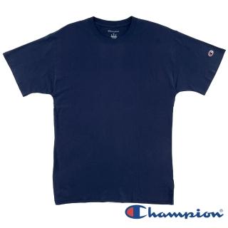 【Champion】官方直營-純棉素色短袖TEE-男(深藍色)