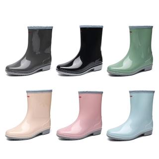 【OSOMESHOES 奧森】成人女士雨鞋 雨靴 中筒雨鞋 防滑雨鞋 防水雨鞋 工作鞋(M7485 奧森)