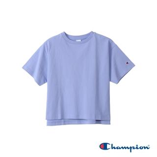 【Champion】官方直營-純棉印花短袖TEE-女(淺紫色)