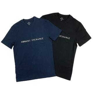 【A|X Armani Exchange】Armani Exchange 繡字 短T AX 純棉 小尺碼 短袖 上衣 T恤(短袖 T恤)