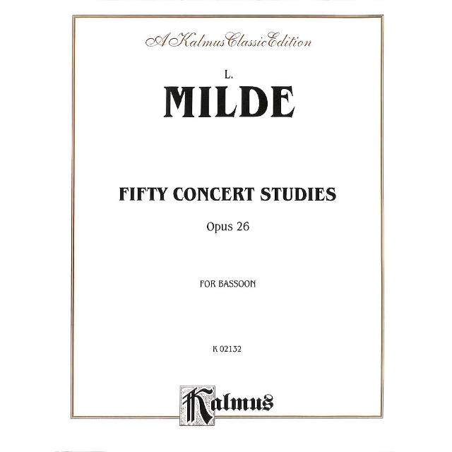 【Alfred Music 艾弗瑞】米爾德：50首音樂會練習曲集(作品26 低音管樂譜)