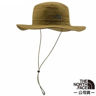 【The North Face】中性款 Horizon Breeze Brimmer Hat 輕質透氣遮陽登山健行圓盤帽(5FX6-37U 棕色 N)