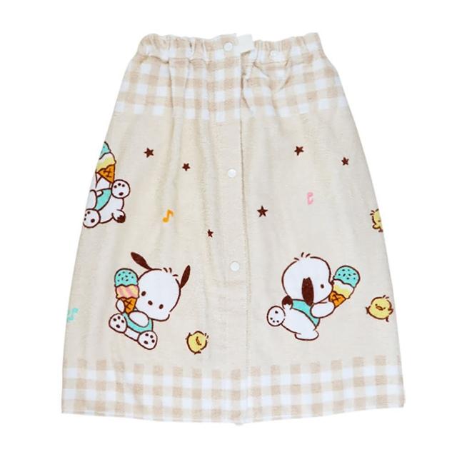 【SANRIO 三麗鷗】兒童用抗UV浴巾裙 60*110cm 帕恰狗 冰淇淋