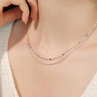 【KT DADA】925純銀項鍊 愛心珍珠項鍊 網紅項鍊 韓國韓版 女生飾品 女生禮物 情人節禮物
