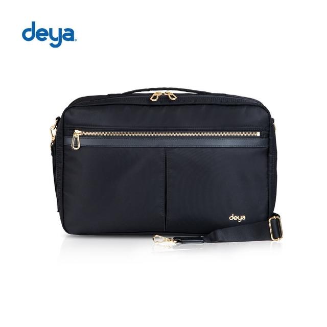 【deya】posh 輕盈時尚三用手提電腦後背包(黑色)