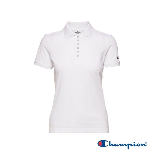 【Champion】官方直營-短袖POLO衫-女(白色)