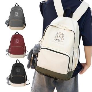 【MoodRiver】日系風格 後背包 素色 雙肩包 書包 背包 女生 男生 包包 筆電背包