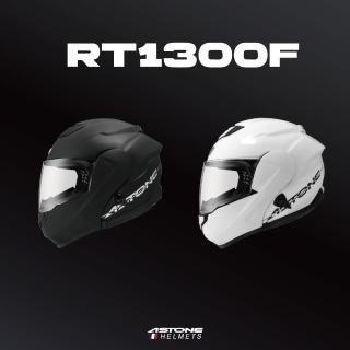 【ASTONE】RT1300F 全罩式安全帽(平光黑 白)