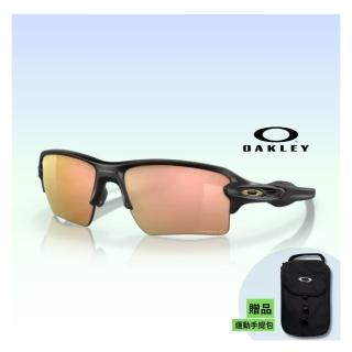 【Oakley】Flak 2.0 xl 運動偏光太陽眼鏡(OO9188-B3 Prizm rose gold 偏光鏡片)