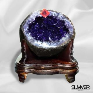 【SUMMER 寶石】烏拉圭5A聚寶錢袋紫晶洞(隨機出貨)