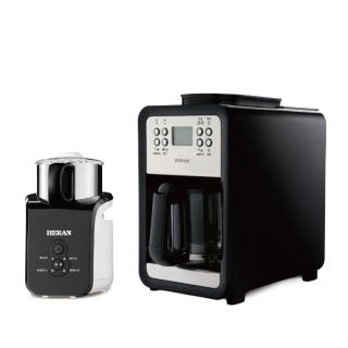 【HERAN 禾聯】四人份自動式研磨咖啡機 HCM-07C6S +冷熱電動磁浮奶泡機(HMF-06E2)