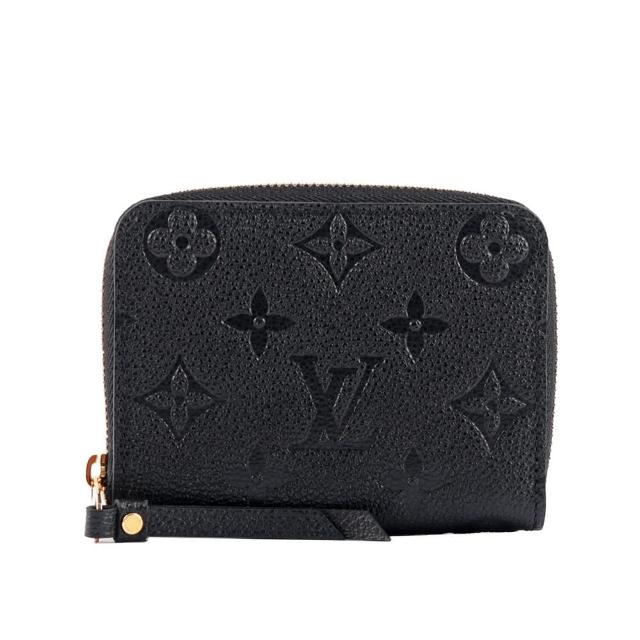 【Louis Vuitton 路易威登】Monogram 牛皮壓紋ㄇ型拉鏈零錢包(M60574)