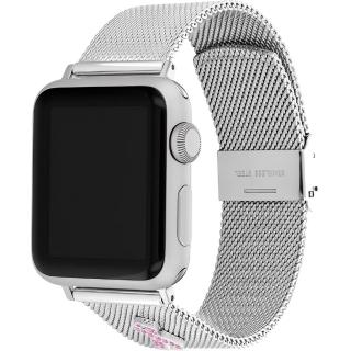 【COACH】Apple Watch 錶帶 38/40/41mm 適用 粉紅色水晶絲帶 米蘭錶帶(不含手錶)