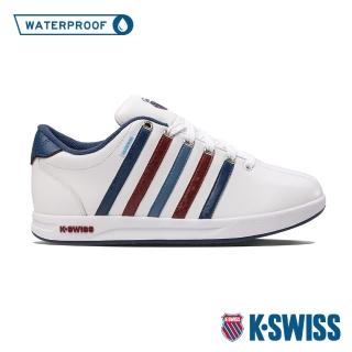 【K-SWISS】防水運動鞋 Court Pro WP(-女-白/藍/紅)
