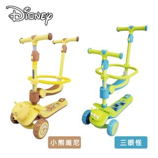 【Mombella & Apramo】Mesuca Disney系列四合一滑步/滑板車(戶外 兒童安全帽 兒童護膝)