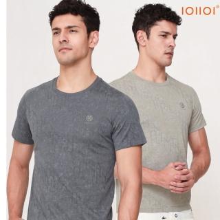 【oillio 歐洲貴族】2色 男裝 短袖圓領衫 涼感天絲棉 吸濕排汗透氣 彈力 修身(法國品牌)