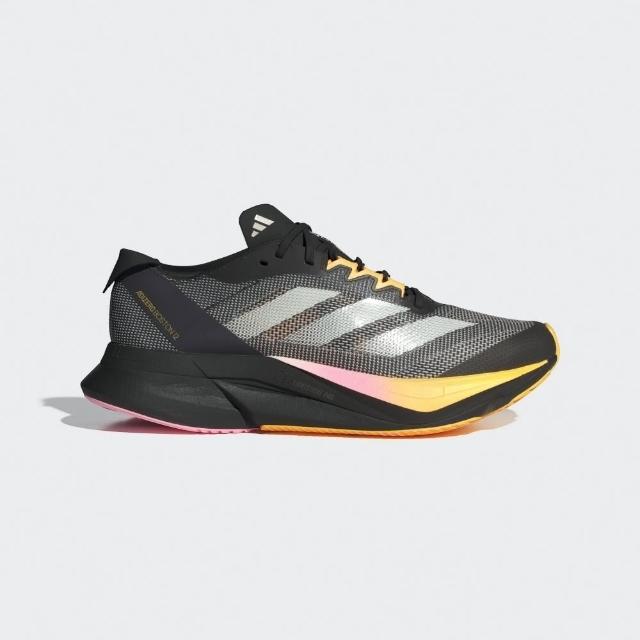 【adidas 愛迪達】Adizero Boston 12 W 女 慢跑鞋 運動 競速 跑鞋 避震 輕量 黑黃(IF9221)
