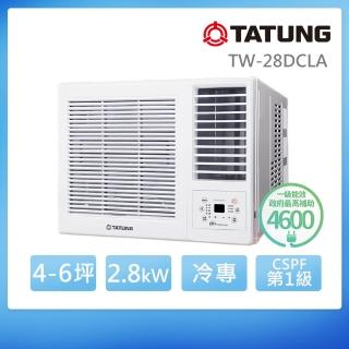 【TATUNG 大同】4-6坪變頻一級冷專窗型空調(TW-28DCLA)