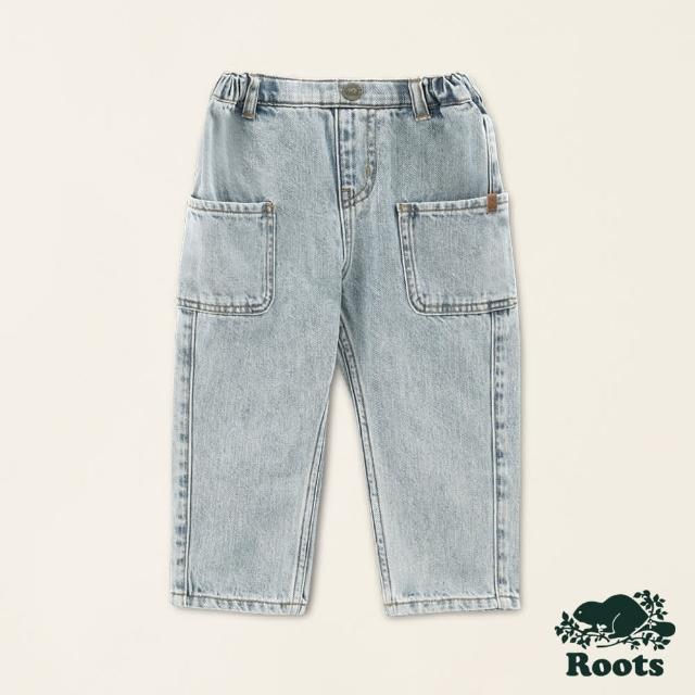 【Roots】Roots小童- 直筒口袋單寧長褲(藍色)