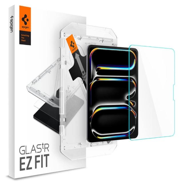 【Spigen】SGP 2024 iPad Pro 13吋/11吋_Glas.tR EZ Fit-玻璃保護貼(含快貼板)