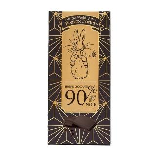 【PETER RABBIT 比得兔】90%可可黑巧克力片100g
