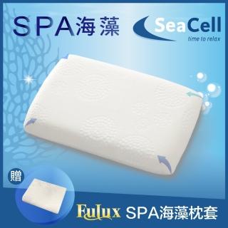 【Fulux 弗洛克】買一送一 海藻SPA記憶枕 高密度100D水性減壓記憶棉(標準型 曲線型 台灣製 廠內自行生產)