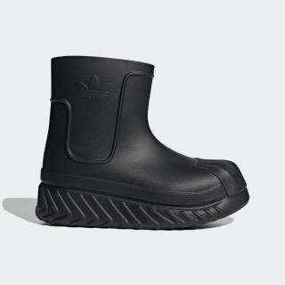 【adidas 愛迪達】Adifom Superstar Boot W 女 雨鞋 雨靴 防水 厚底 休閒 黑(IG3029)