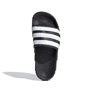 【adidas 愛迪達】Adilette 22 男鞋 女鞋 黑色 厚底 中性 運動 休閒 拖鞋 IF3670