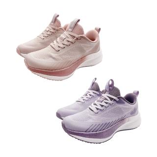 【WHITE WHALE】白鯨 女款 疾風減壓運動鞋(粉色/紫色)
