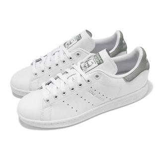 【adidas 愛迪達】休閒鞋 Stan Smith W 女鞋 白 綠 皮革 史密斯 三葉草 愛迪達(ID5781)