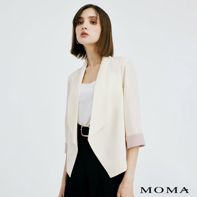 【MOMA】俐落翻領西裝外套(杏色)