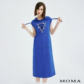 【MOMA】休閒感連帽洋裝(兩色)