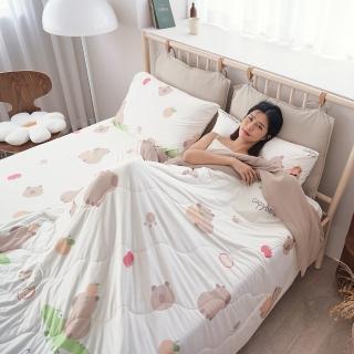 【BUHO 布歐】激凍冰紗3.5尺單人床包枕套二件組(多款任選)