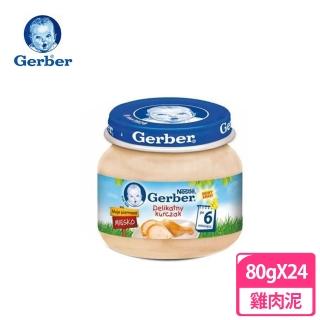 【Gerber 嘉寶】雞肉泥 80g(24罐組)