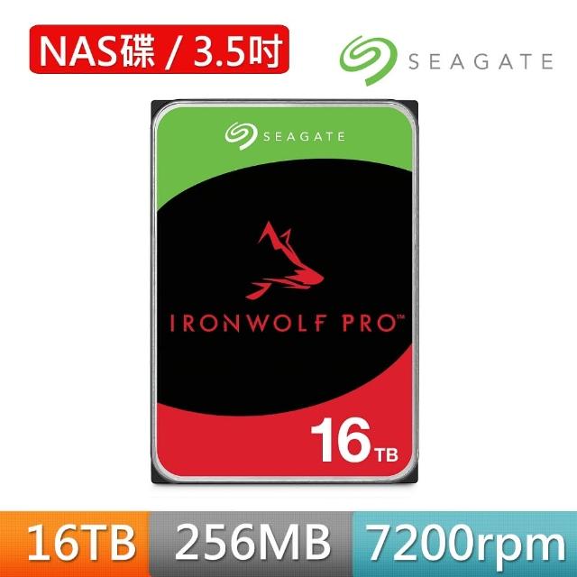 【SEAGATE 希捷】那嘶狼 IronWolf Pro 16TB 3.5吋 7200轉 NAS內接硬碟(ST16000NT001)