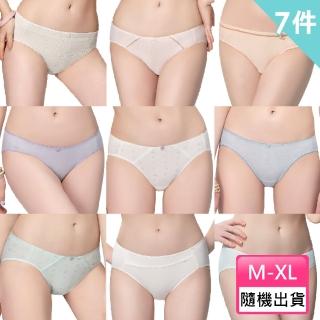 【Swear 思薇爾】7件組少女系列M-XL素面三角女內褲(隨機出貨)