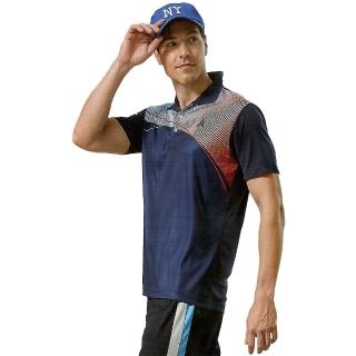 【KAWASAKI】男女凍感速乾吸濕排汗短POLO衫(深藍#K2263A1)